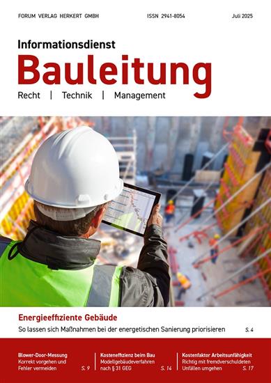Informationsdienst Bauleitung Ausgabe 2025006