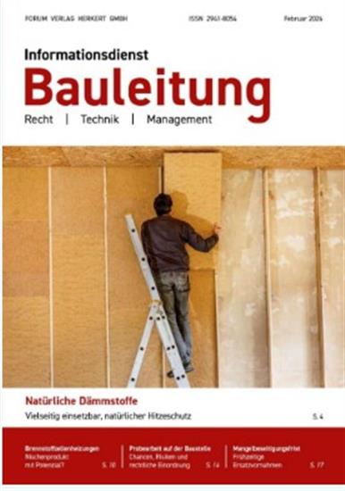 Informationsdienst Bauleitung Ausgabe 2026001