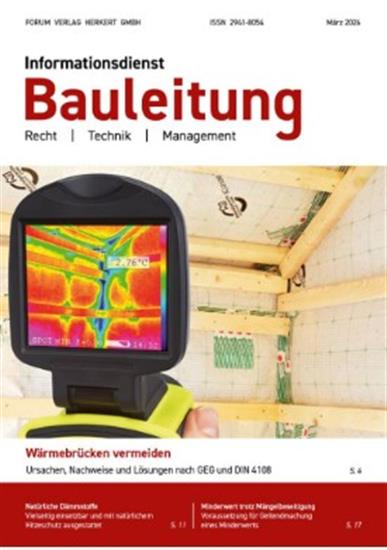 Informationsdienst Bauleitung Ausgabe 2026002