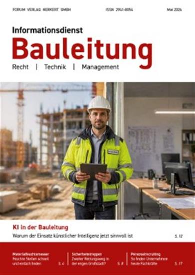Informationsdienst Bauleitung Ausgabe 2026004