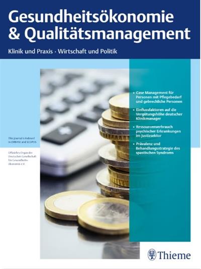Gesundheitsökonomie & Qualitätsmanagement Ausgabe 2026001