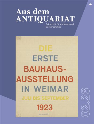 Aus dem Antiquariat Ausgabe 2026002