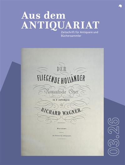 Aus dem Antiquariat Ausgabe 2026003