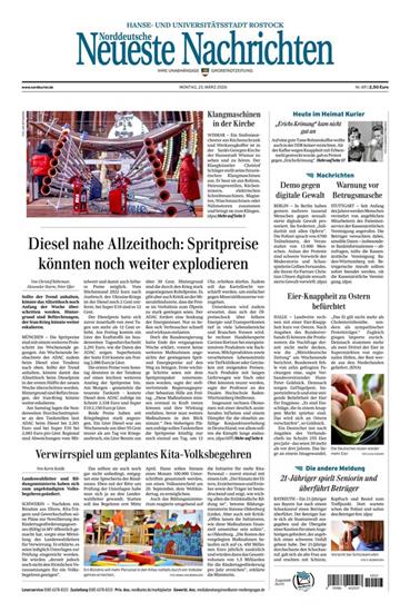 Norddeutsche Neueste Nachrichten NNN Ausgabe 2026013