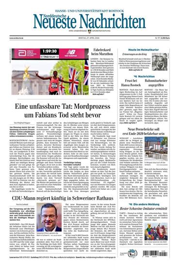 Norddeutsche Neueste Nachrichten NNN Ausgabe 2026018