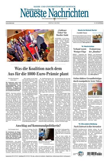 Norddeutsche Neueste Nachrichten NNN Ausgabe 2026020