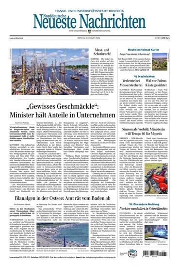 Norddeutsche Neueste Nachrichten NNN Ausgabe 2026033