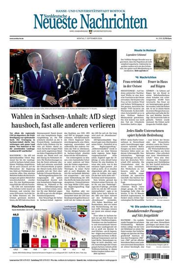 Norddeutsche Neueste Nachrichten NNN Ausgabe 2026037