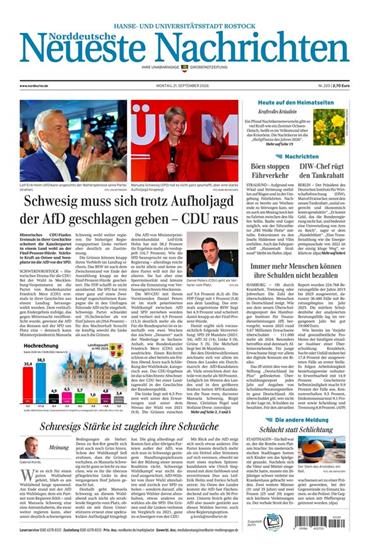 Norddeutsche Neueste Nachrichten NNN Ausgabe 2026039