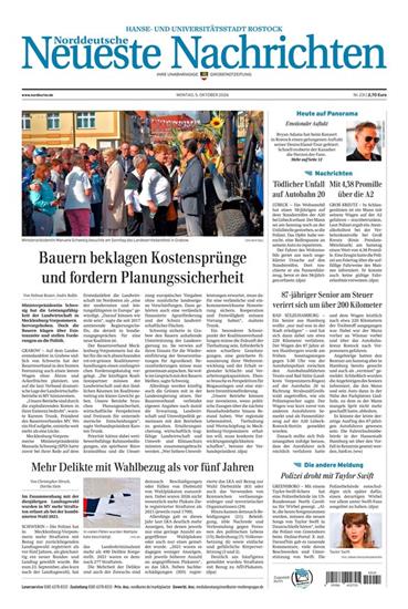 Norddeutsche Neueste Nachrichten NNN Ausgabe 2026041