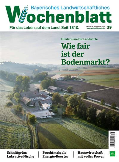 Bayerisches Landwirtschaftliches Wochenblatt Ausgabe 2025039
