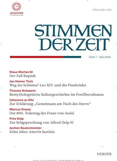 Stimmen der Zeit Ausgabe 2026007