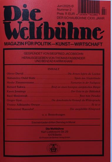Weltbühne Ausgabe 2025007