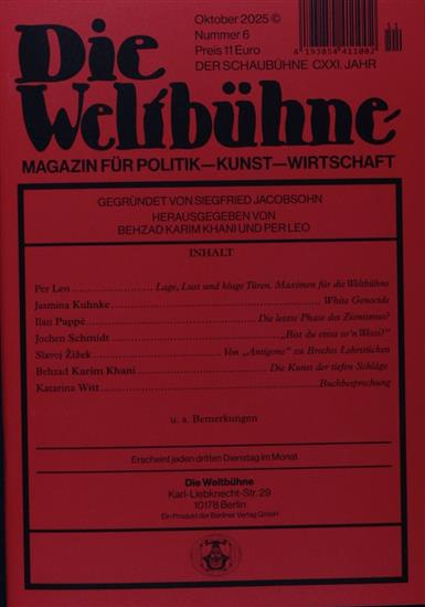 Weltbühne Ausgabe 2025011