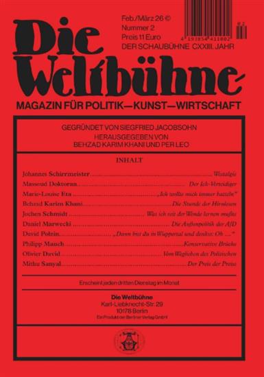 Weltbühne Ausgabe 2026002