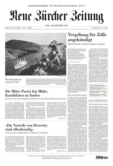 NZZ Neue Zürcher Zeitung Ausgabe 2025006