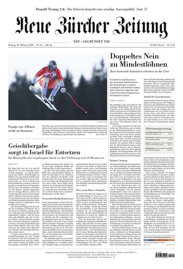 NZZ Neue Zürcher Zeitung Ausgabe 2025007