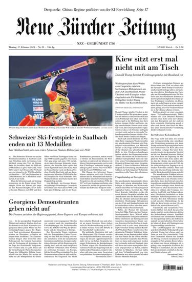NZZ Neue Zürcher Zeitung Ausgabe 2025008