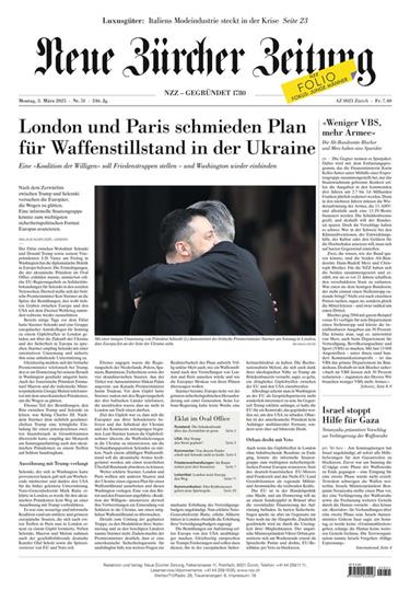 NZZ Neue Zürcher Zeitung Ausgabe 2025010