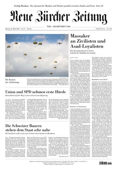NZZ Neue Zürcher Zeitung Ausgabe 2025011
