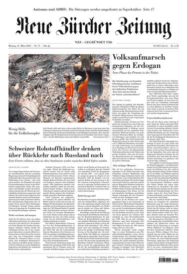 NZZ Neue Zürcher Zeitung Ausgabe 2025014