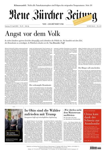 NZZ Neue Zürcher Zeitung Ausgabe 2025016