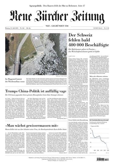 NZZ Neue Zürcher Zeitung Ausgabe 2025030