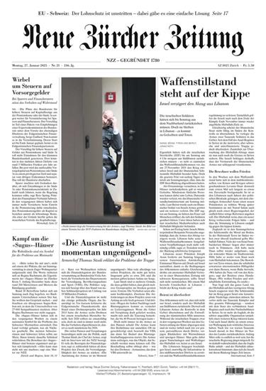 NZZ Neue Zürcher Zeitung Ausgabe 2025005