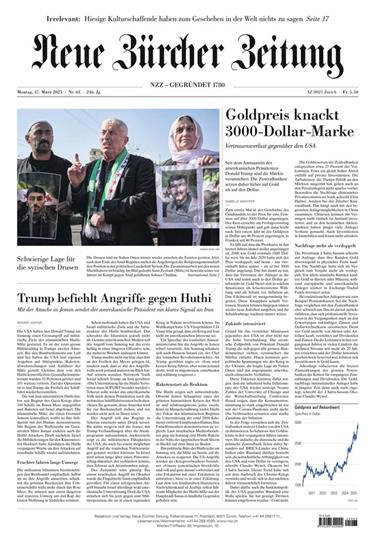 NZZ Neue Zürcher Zeitung Ausgabe 2025012
