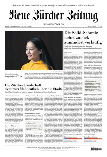 NZZ Neue Zürcher Zeitung Ausgabe 2025049