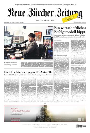 NZZ Neue Zürcher Zeitung Ausgabe 2026019