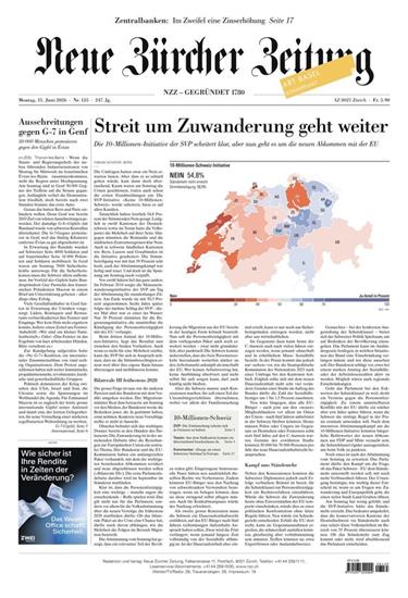 NZZ Neue Zürcher Zeitung Ausgabe 2026025