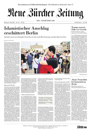 NZZ Neue Zürcher Zeitung Ausgabe 2026031