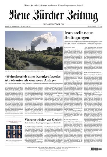 NZZ Neue Zürcher Zeitung Ausgabe 2026033
