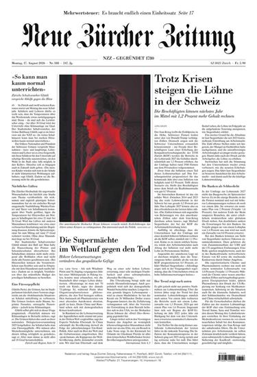 NZZ Neue Zürcher Zeitung Ausgabe 2026034