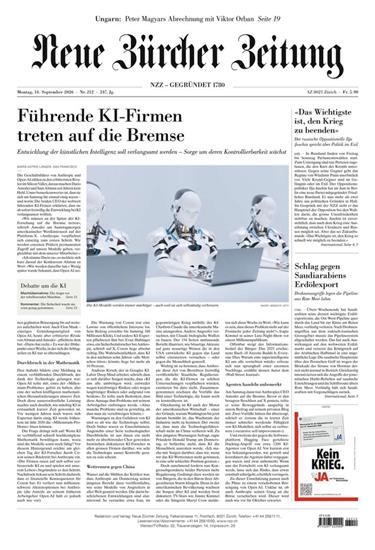 NZZ Neue Zürcher Zeitung Ausgabe 2026038