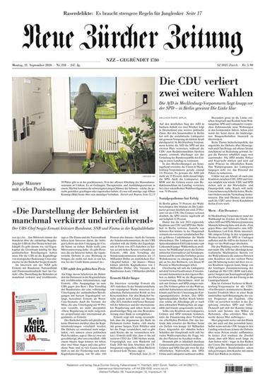 NZZ Neue Zürcher Zeitung Ausgabe 2026039