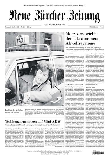 NZZ Neue Zürcher Zeitung Ausgabe 2026041