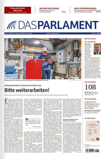 Parlament Ausgabe 2025047