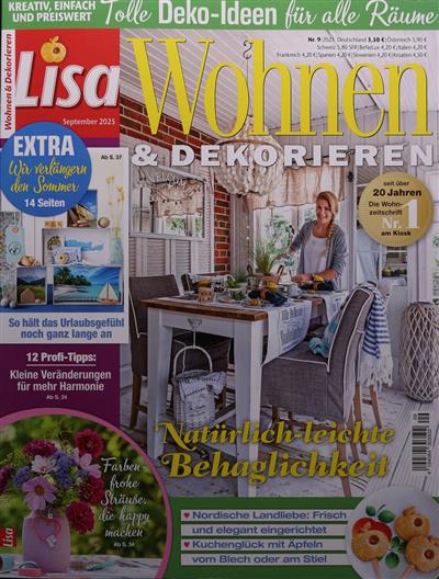 Lisa Wohnen & Dekorieren Ausgabe 2025009