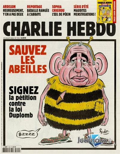 Charlie Hebdo Frankreich Ausgabe 2025722