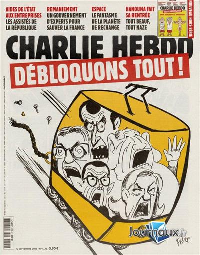 Charlie Hebdo Frankreich Ausgabe 2025729