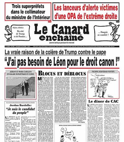 Canard Enchaine Ausgabe 2026501