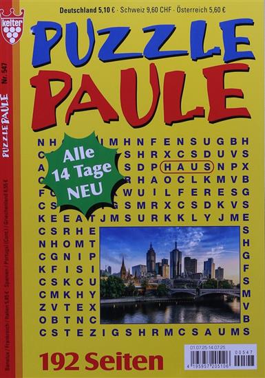 Puzzle Paule Ausgabe 2025547