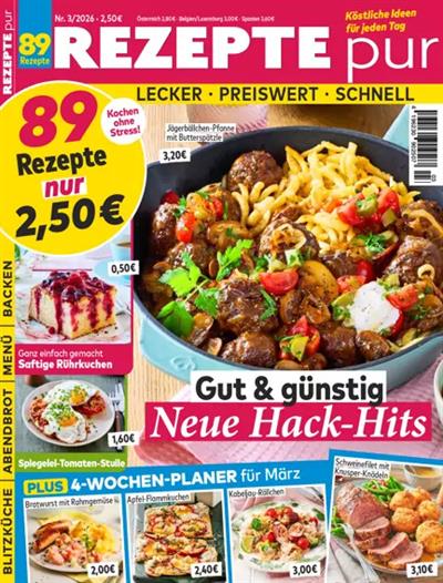 REZEPTE pur Ausgabe 2026003