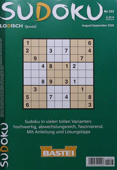 Logisch Spezial Sudoku Ausgabe 123