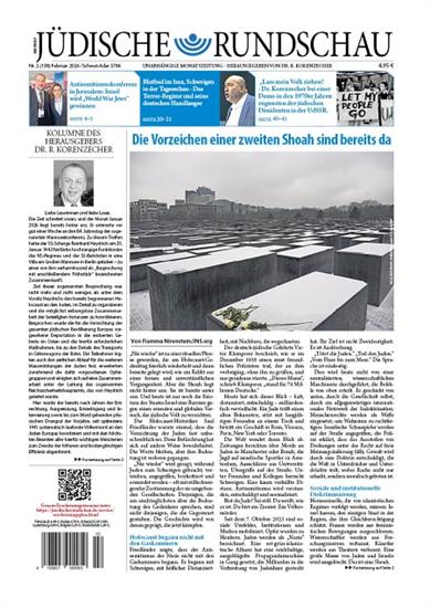 Jüdische Rundschau Ausgabe 2026002