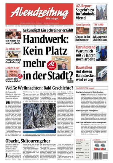 Abendzeitung AZ Ausgabe 2025052