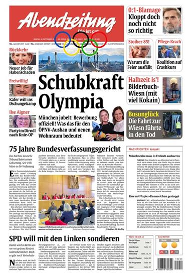 Abendzeitung AZ Ausgabe 2026040