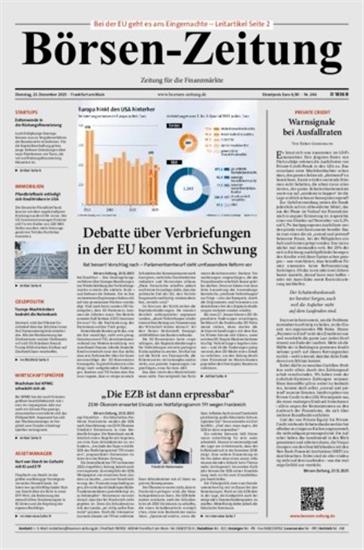 Börsen-Zeitung Ausgabe 2025052